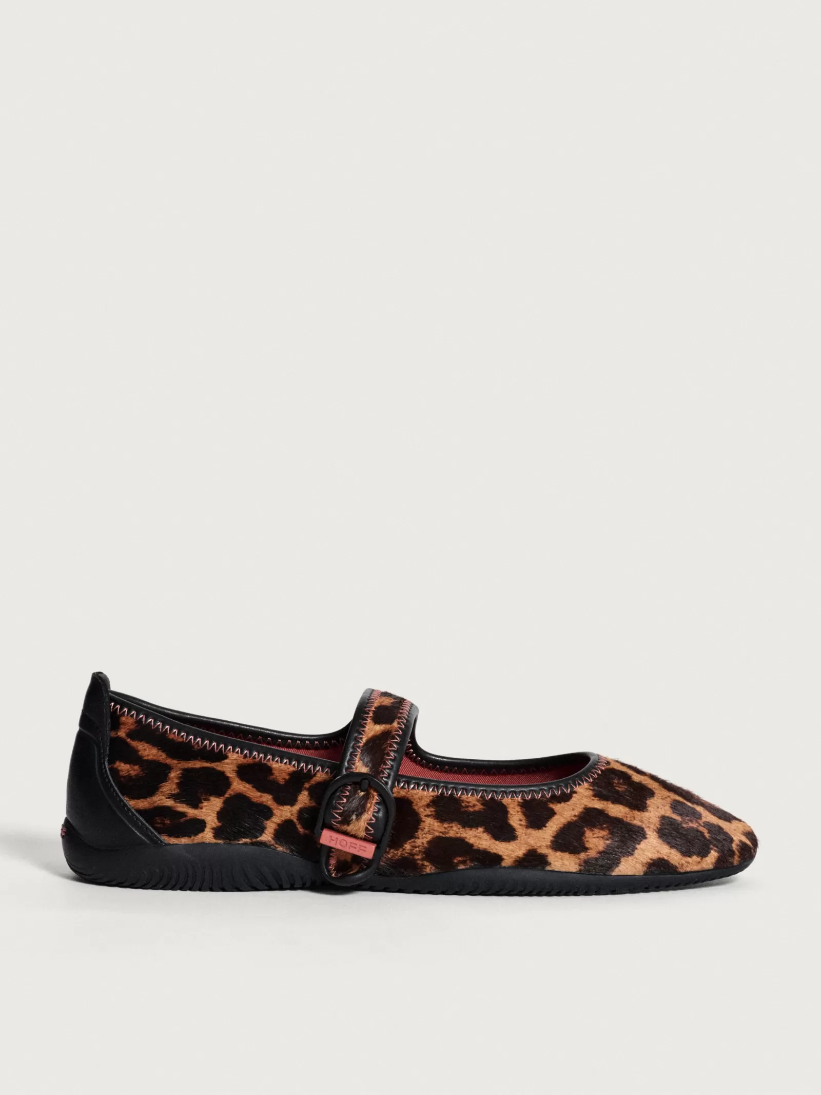 HOFF MARY JANE SCALA ANIMAL PRINT MARRÓN^Mujer Zapato Plano