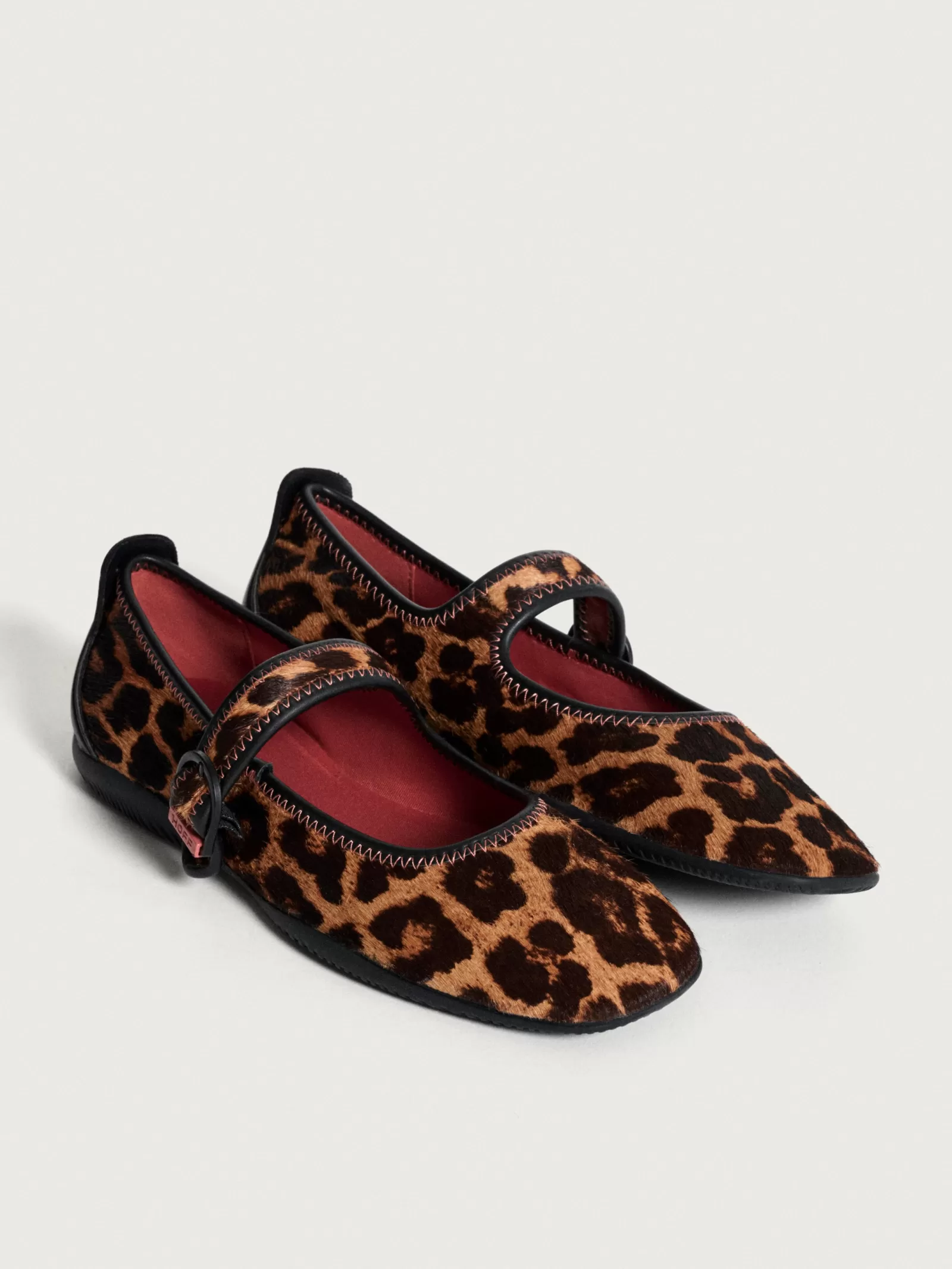 HOFF MARY JANE SCALA ANIMAL PRINT MARRÓN^Mujer Zapato Plano