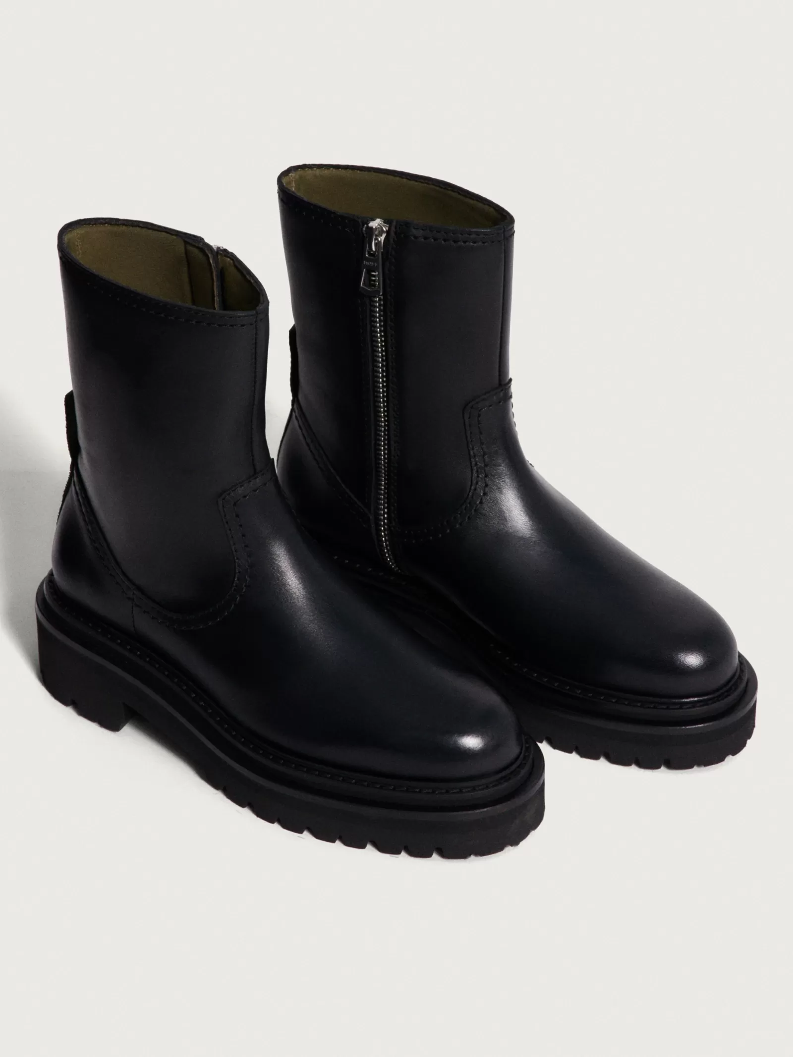 HOFF OFFICE BLACK LEATHER BOOT^Mujer Botas Y Botines