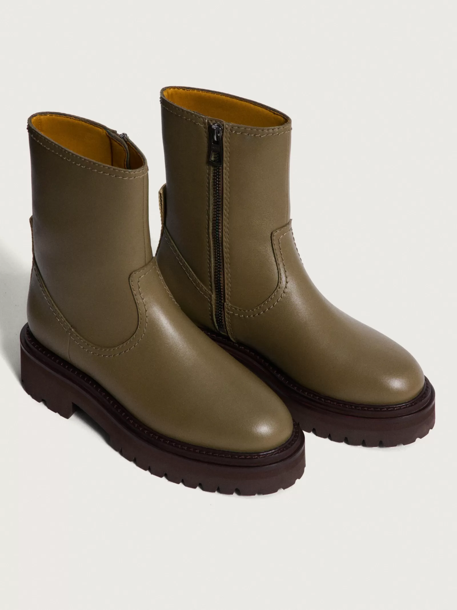 HOFF OFFICE GREEN LEATHER BOOT^Mujer Botas Y Botines