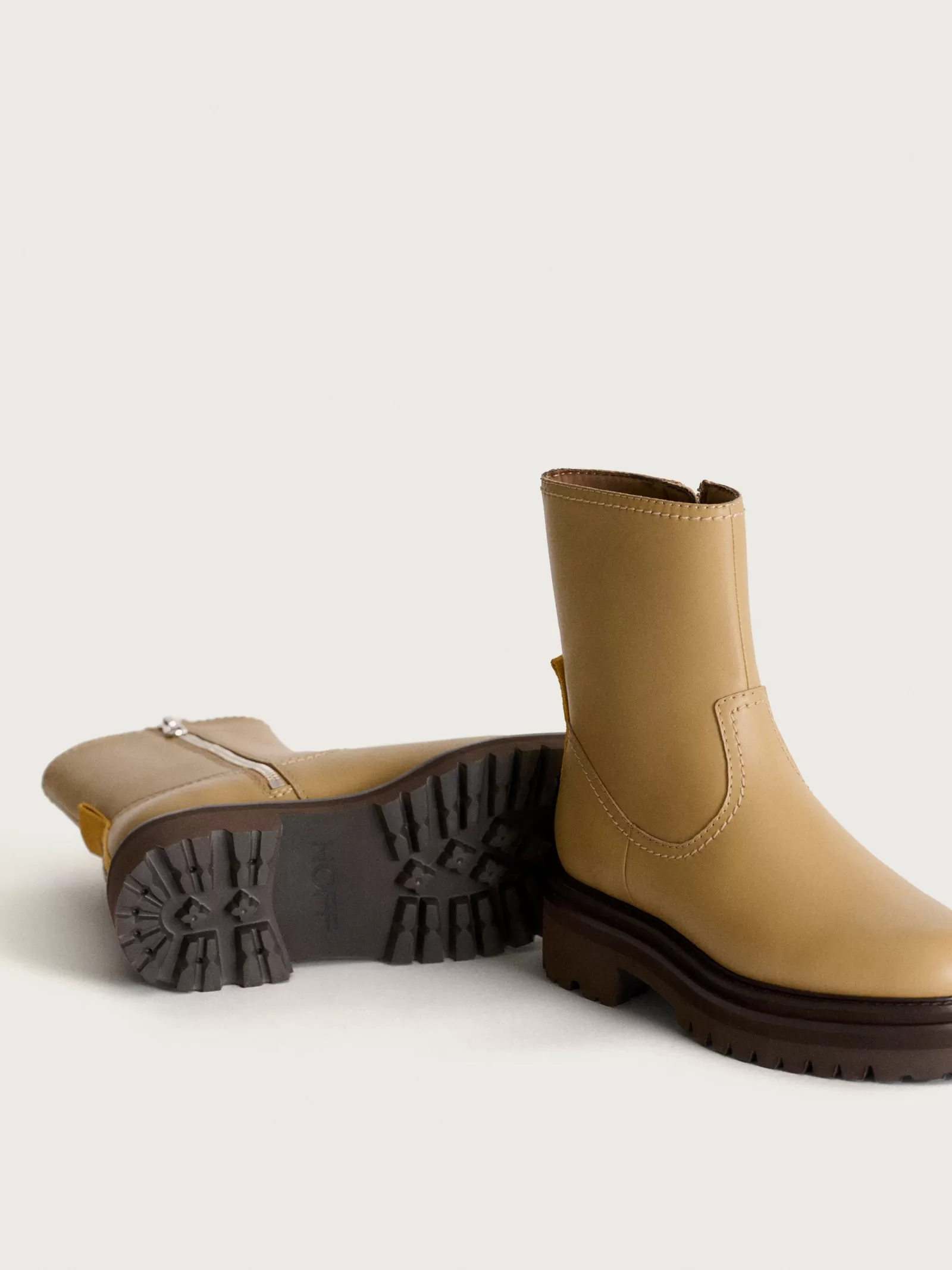 HOFF OFFICE OCHRE LEATHER BOOT^Mujer Botas Y Botines