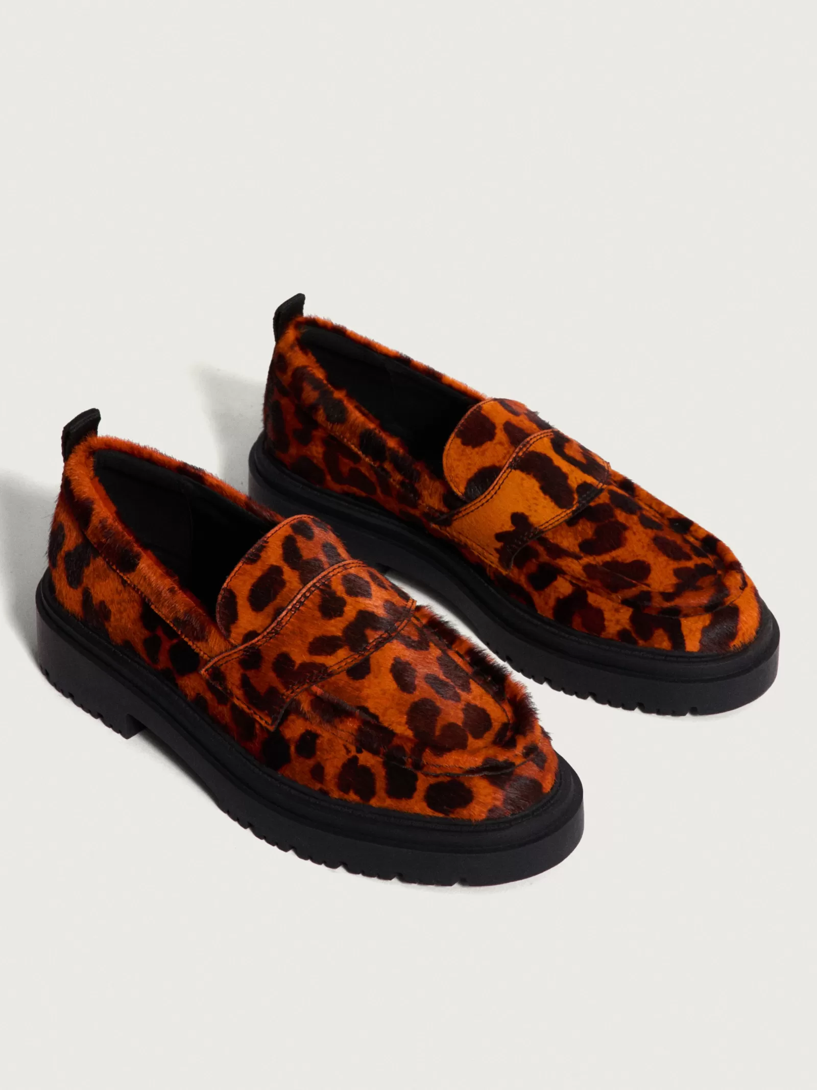 HOFF SCHOOL ANIMAL PRINT ORANGE LOAFER^Mujer Zapato Plano